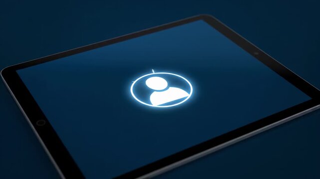 Seamless Loop: User Network Connecting and Growing on a Modern Digital Tablet Screen. Depicting Social Media, Data Synchronization, Global Teamwork, and Organizational Expansion.