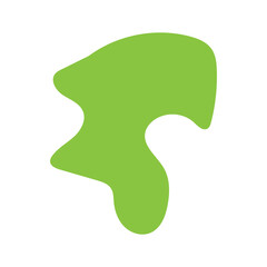 abstract blobs yellow green for background