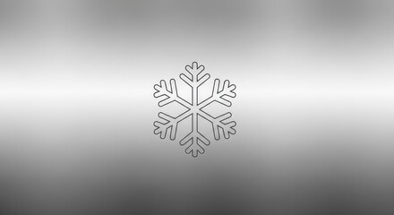 A silver snowflake icon on a silver background.