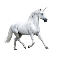 Majestic Unicorn: A stunning unicorn, pure and mythical, strides confidently. This image captures the essence of fantasy and wonder. 