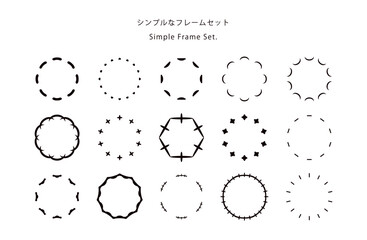 シンプルなフレームセット
