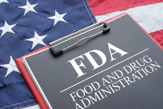 Food And Drug Administration FDA in USA is shown using the text