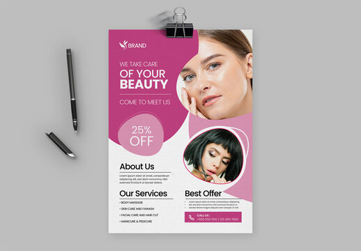 Beauty Service Promotional Flyer