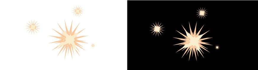 Fototapeta premium PNG image of Sparkling stars create a festive and magical atmosphere perfect for holiday cards party invitations and celebratory designs on transparent background
