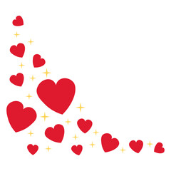 Sparkle Heart Corner Decoration