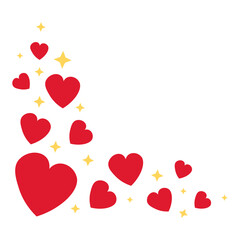 Sparkle Heart Corner Decoration