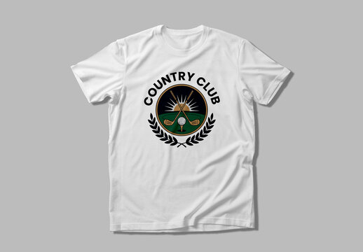 Golf T Shirt Design Layout