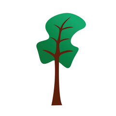 Simple illustration tree vector