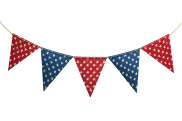 Patriotic Bunting Banner Stars Stripes USA Celebration Flag Decoration 4th of July Party Decor