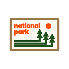 National Park Retro Outdoor Badge