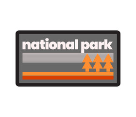 National Park Retro Outdoor Badge