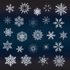 snowflakes set 1