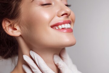 A skilled professional provides expert care to a woman as she receives a skin treatment within a modern clinic