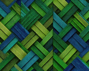 Abstract Colorful Geometric Weave Pattern Background