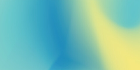 Latar belakang mesh gradien buram abstrak berwarna biru dan kuning dari bendera nasional Ukraina. Templat poster atau spanduk. Ilustrasi vektor EPS8