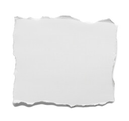 Obraz premium Torn White Paper Isolated on Background