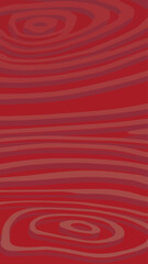 Unique oval art with soft red background and Aesthetic shapes composition