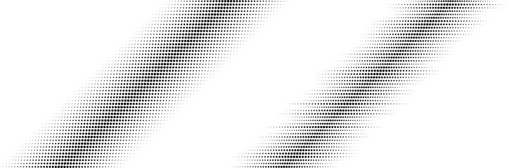 Halftone lines Set. Vector Stripe Collection. Halftone Circle Dots Gradient.