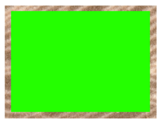 Paper Vertical Border Freame on png Background - Distressed Cardboard Texture with Copy Space for Message and Design