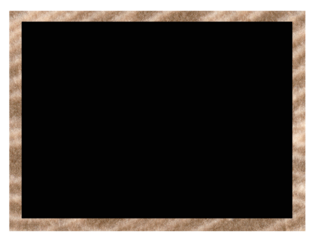 Paper Vertical Border Freame on png Background - Distressed Cardboard Texture with Copy Space for Message and Design