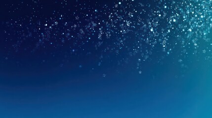 Obraz premium Abstract Blue Gradient Background with Sparkling Bokeh Lights