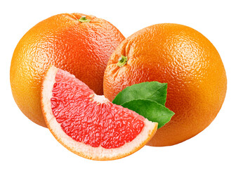 Grapefruit isolated, full depth of field