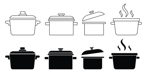  Kitchenware Vector Collection — Pots, Pans, Spatula and Cutting Board Illustration.