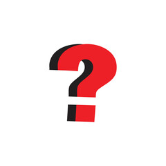  Question mark vector illustration with white background
