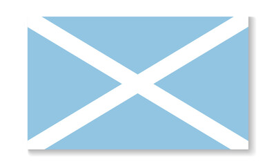 National flag of San Andres and Providencia in flat style. Vector flat illustration.