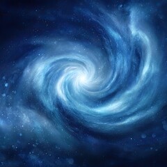 Spiral Galaxy In Deep Space