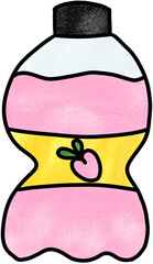 illustration of a bottle of peach