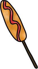 hot dog with a ketchup