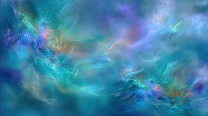 Abstract Colorful Space Nebula