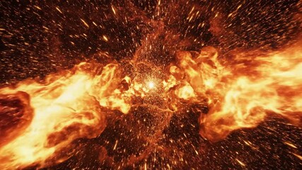 Celestial Inferno: Witness the raw power of the cosmos, a fiery display of cosmic events. Explosions of stars, nebulas, and the birth of galaxies intertwine.