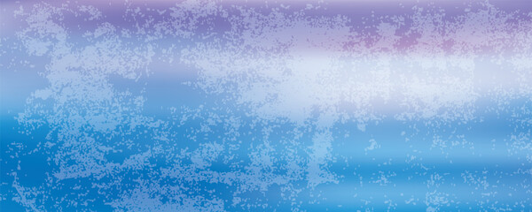Blue Frost Background, Closeup Frozen Winter Window Pane Coated Shiny Icy Frost Patterns, Extreme North Low Temperature, Natural Ice Pattern on a Frosty Glass