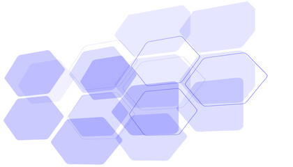 white and Purpel technology hexagonal abstract background.