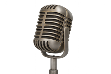 Vintage Microphone: Capturing the essence of vintage audio, this classic microphone stands as a symbol of communication.