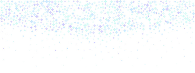  Medical cross pattern with blue, purple, and green plus signs on white background. Modern healthcare symbol texture for hospital and pharmacy design templates.