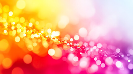 Vibrant bokeh lights blend in warm hues, creating a joyful ambiance perfect for Christmas holidays and festive gatherings
