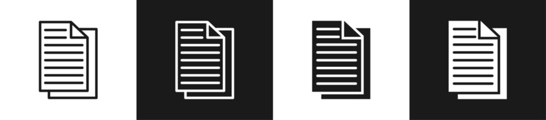Article Line N Glyph Style In White And Black Background