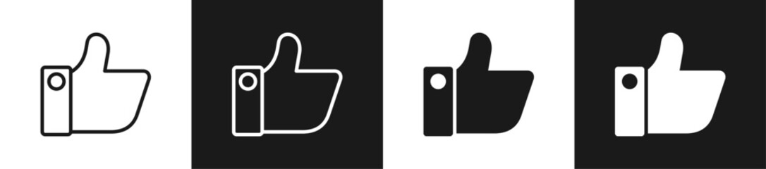 Like Line N Glyph Style In White And Black Background