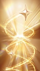 A captivating abstract design showcases a shimmering spiral of energy and a glowing star, evoking a sense of forward momentum and inspiration. 