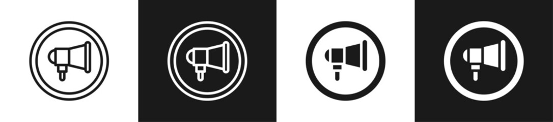 Call To Action Line N Glyph Style In White And Black Background