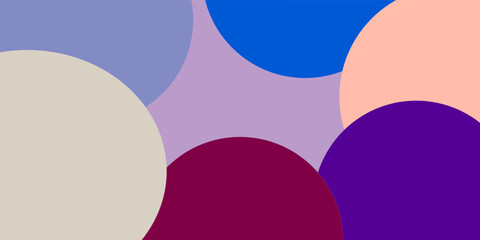 Obraz premium Colorful Overlapping Circles in Soft Pastel and Bold Tones – Abstract Geometric Background
