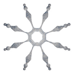 Frosted Marble Snowflake – Subtle Textured Winter Design