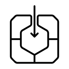 Molding Icon - Black Outline