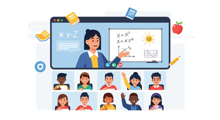 Engaging Online Learning Session with an Instructor and Diverse Students