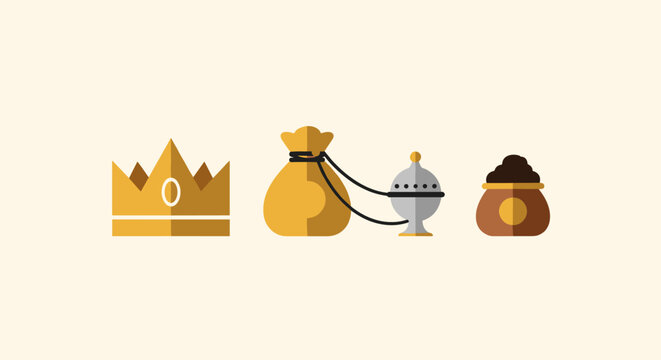 Ancient treasures of gold frankincense and myrrh fit for royalty