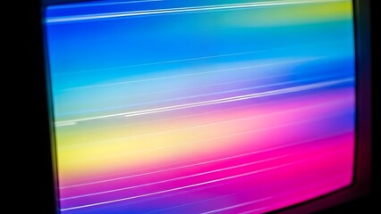 An electrifying visual concept of abstract light streaks sweeping across a screen, symbolizing data flow and digital energy in a vivid color palette