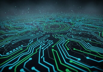 Explore dynamic futuristic technology with vibrant circuit patterns for innovative designs, representing advanced connections and modern digital networks in sleek, hi-tech style